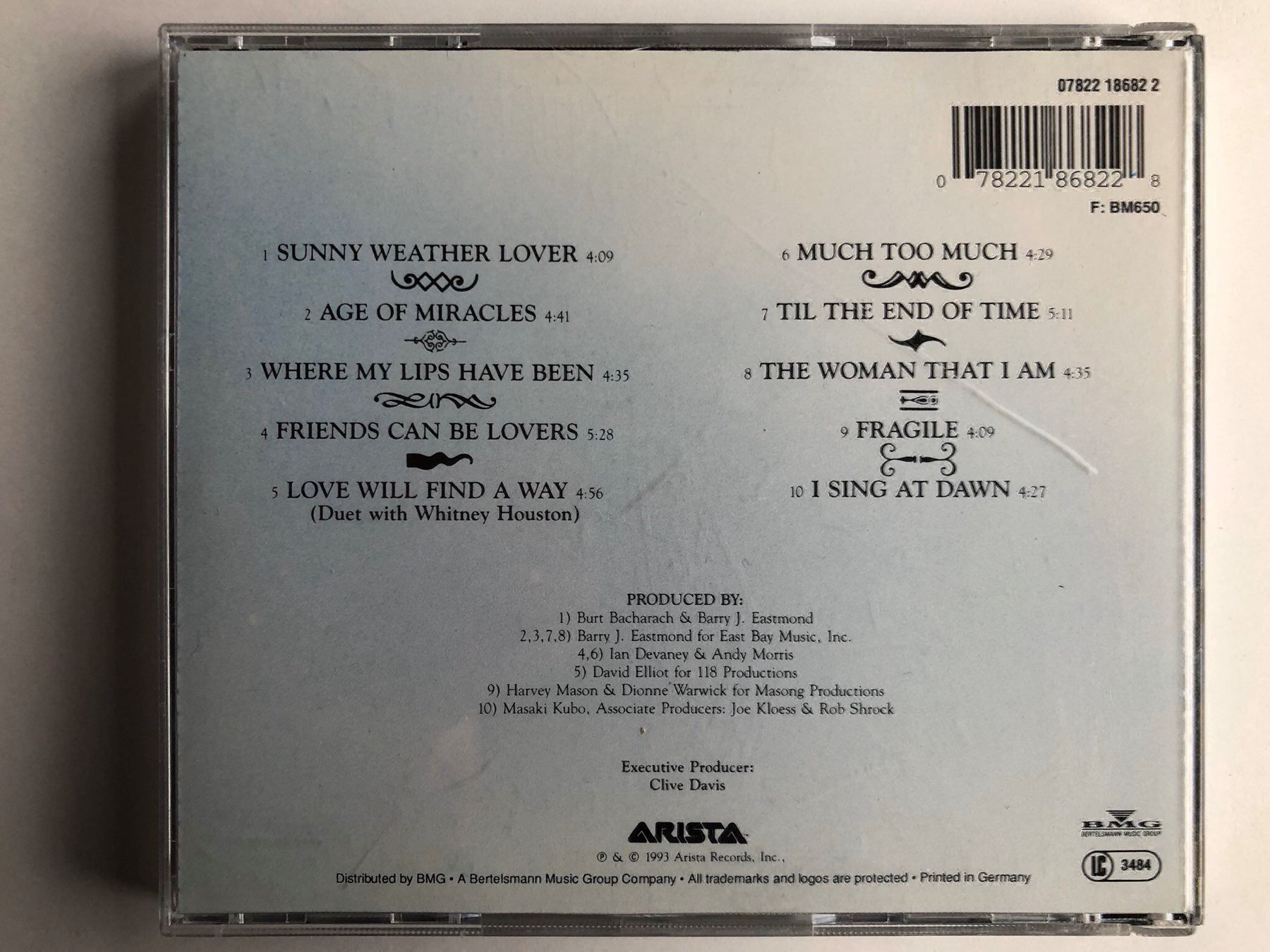 CDs: Dionne Warwick - friends can be lovers – Gebraucht aus Oberried Brienz von Chyara 1