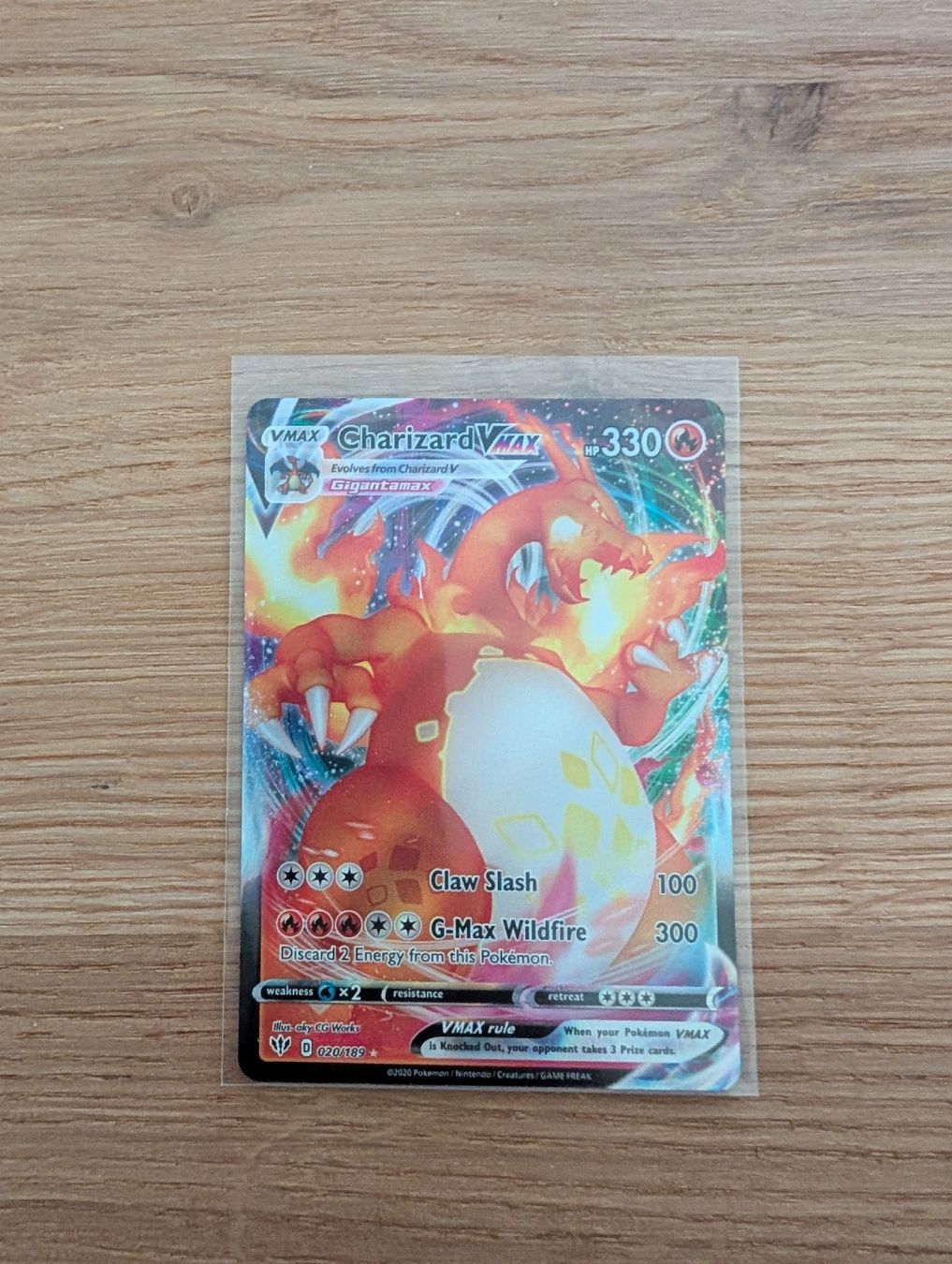 Pokémon Sammelbilder & Trading cards: Pokémon Charizard VMAX 020/189 Near Mint – Neu (gemäss Beschreibung) aus Brüttisellen von jujutsukaisen 1