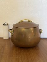 Antiker Kupfertopf mit Deckel "Sté de Tir Bataillon 13"