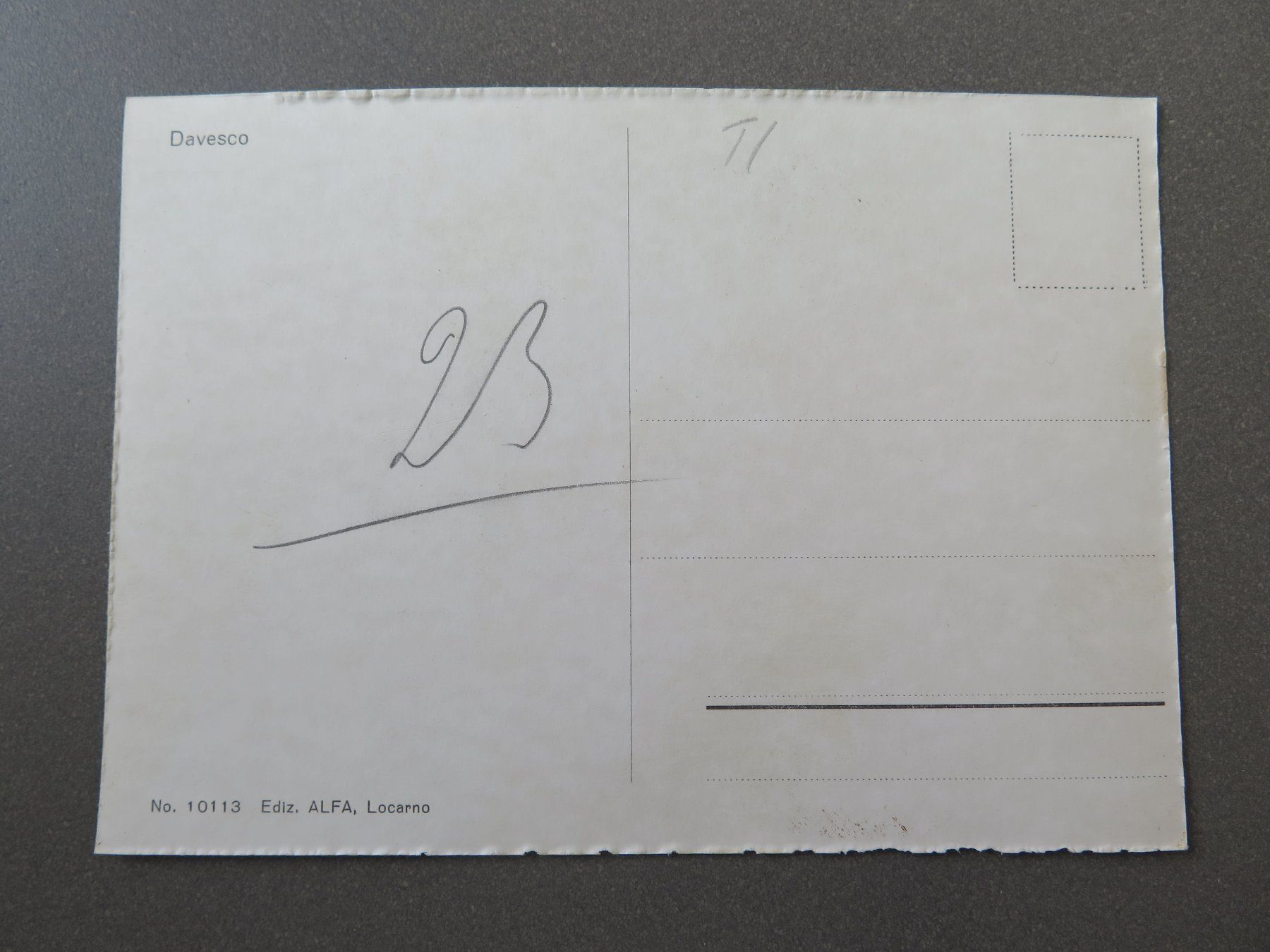 Cartes postales: DAVESCO – D'occasion à Wittenbach par lipasal 1