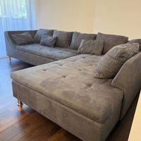 Ecksofa in Grau