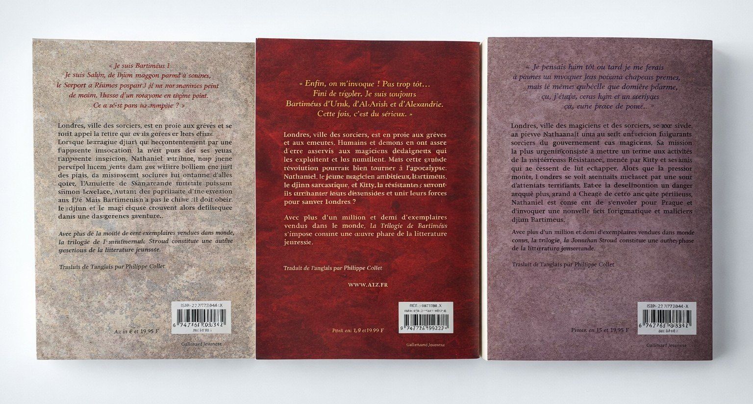 Libri: Trilogie Bartimeus Stroud 3 Tomes Gallimard VF – Usato da Monthey venduto da 19_karen_84 2