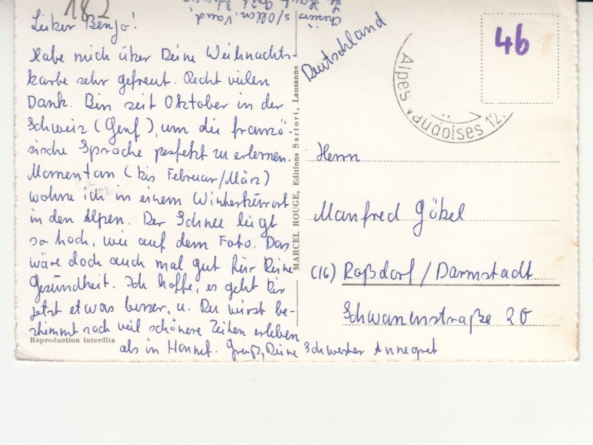Cartes postales: Villars ca. 1950 – D'occasion à Bürglen TG par StampGraf 1