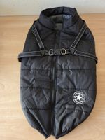 Hundemantel mit integriertem Geschirr Schwarz Gr.55cm