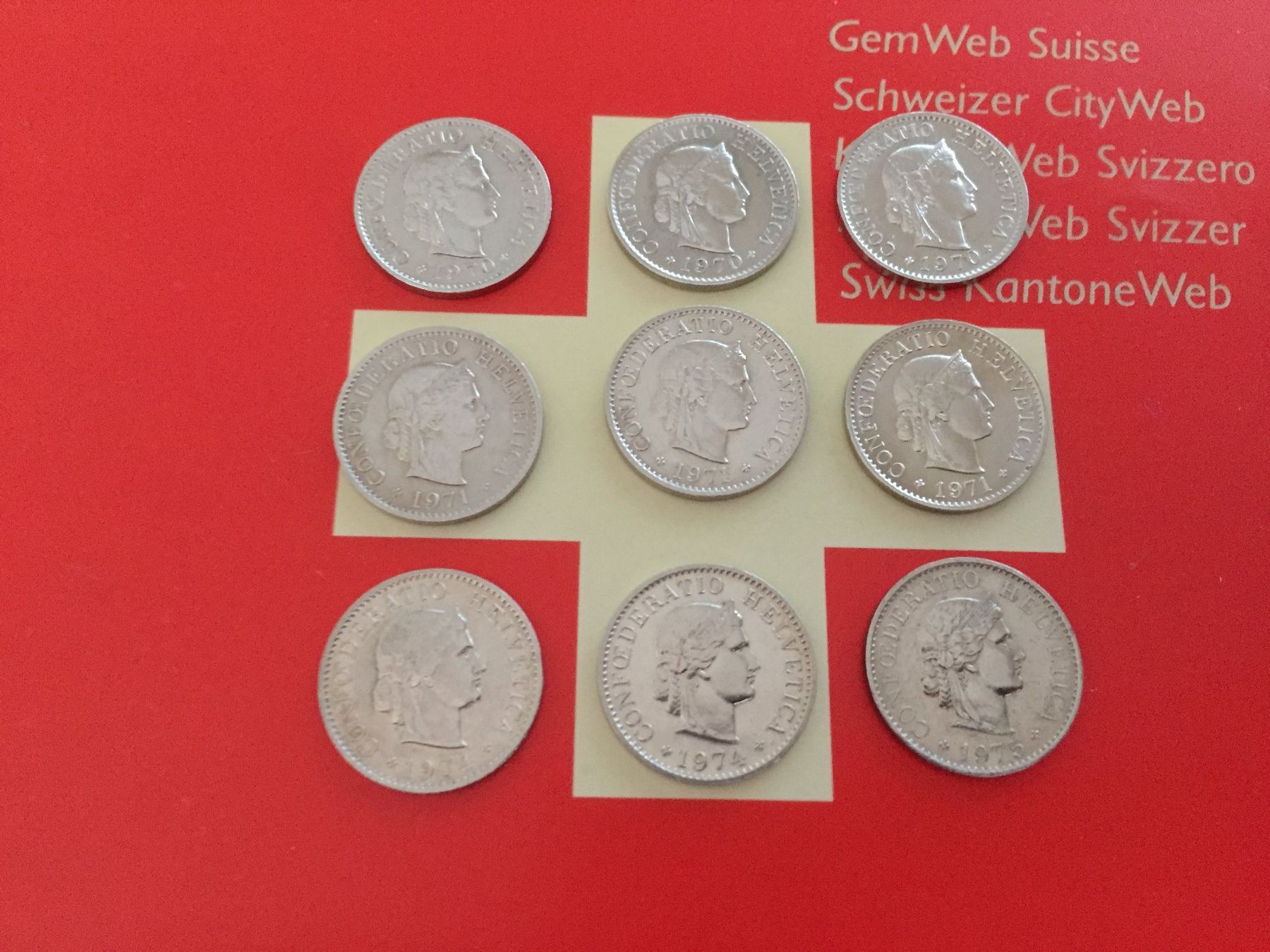 Tutti le monete: 5 Rappen - LOT 1970-75 – Usato da Elsau venduto da herbybay 7