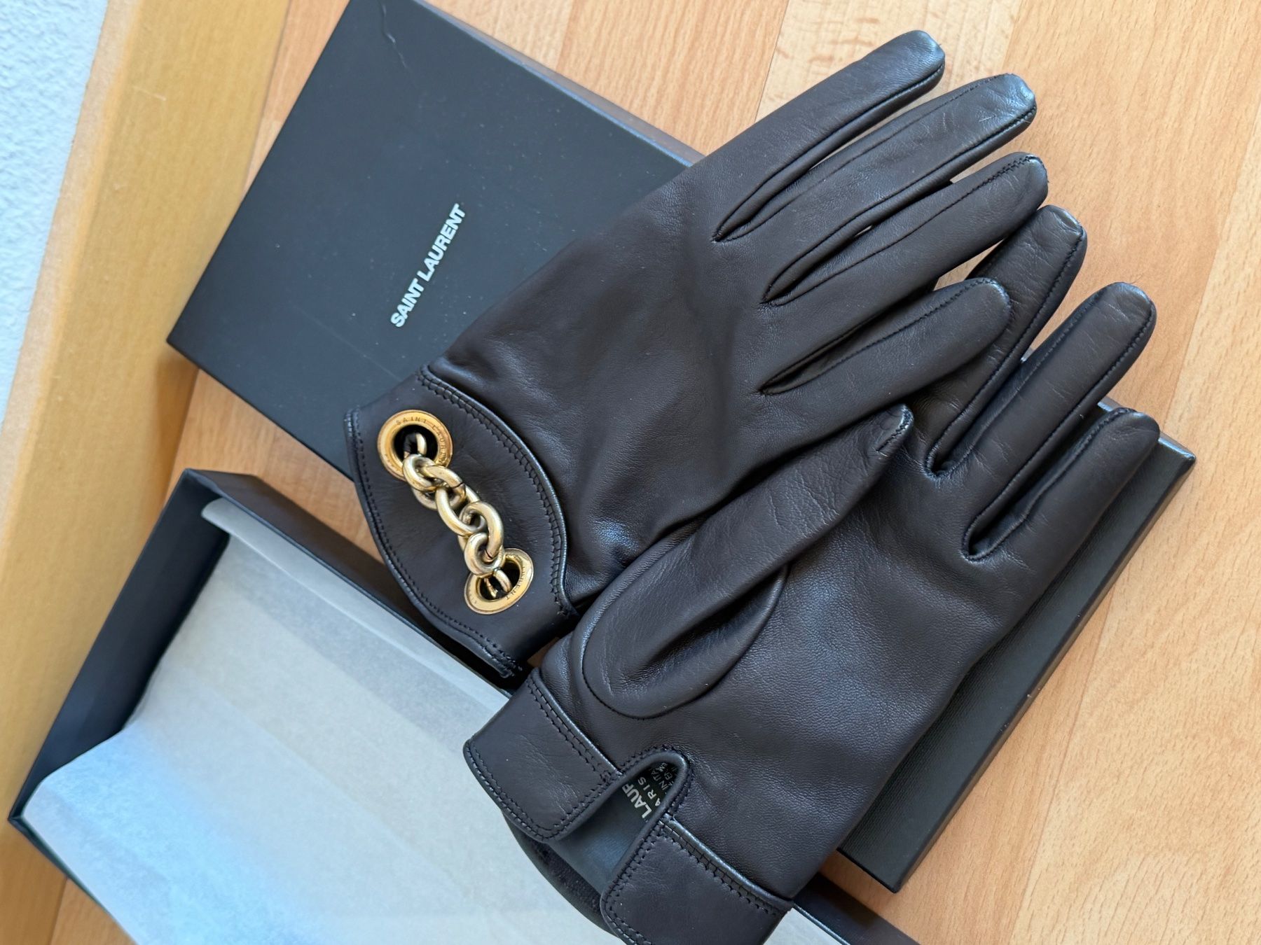 Guanti & manicotti: Saint Laurent Handschuhe – Nuovo (secondo la descrizione) da Burgdorf venduto da ime_f9f6 4