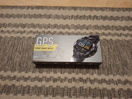 GPS Sport Smartwatch mit Ladekabel und Anleitung neu
