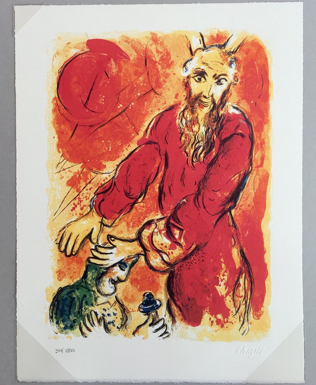 Grafiken & Lithographien: Marc Chagall  Exodus-Zyklus   "Jahwe mein Feldzeichen" – Gebraucht aus Nennigkofen von Sommersonnen