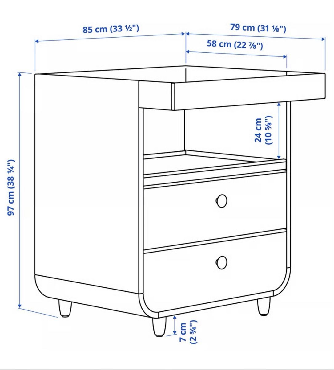 Ikea Fasciatoi & Accessori: MYLLRA - Changing table with drawers – Usato da Bülach venduto da chapo-l 2