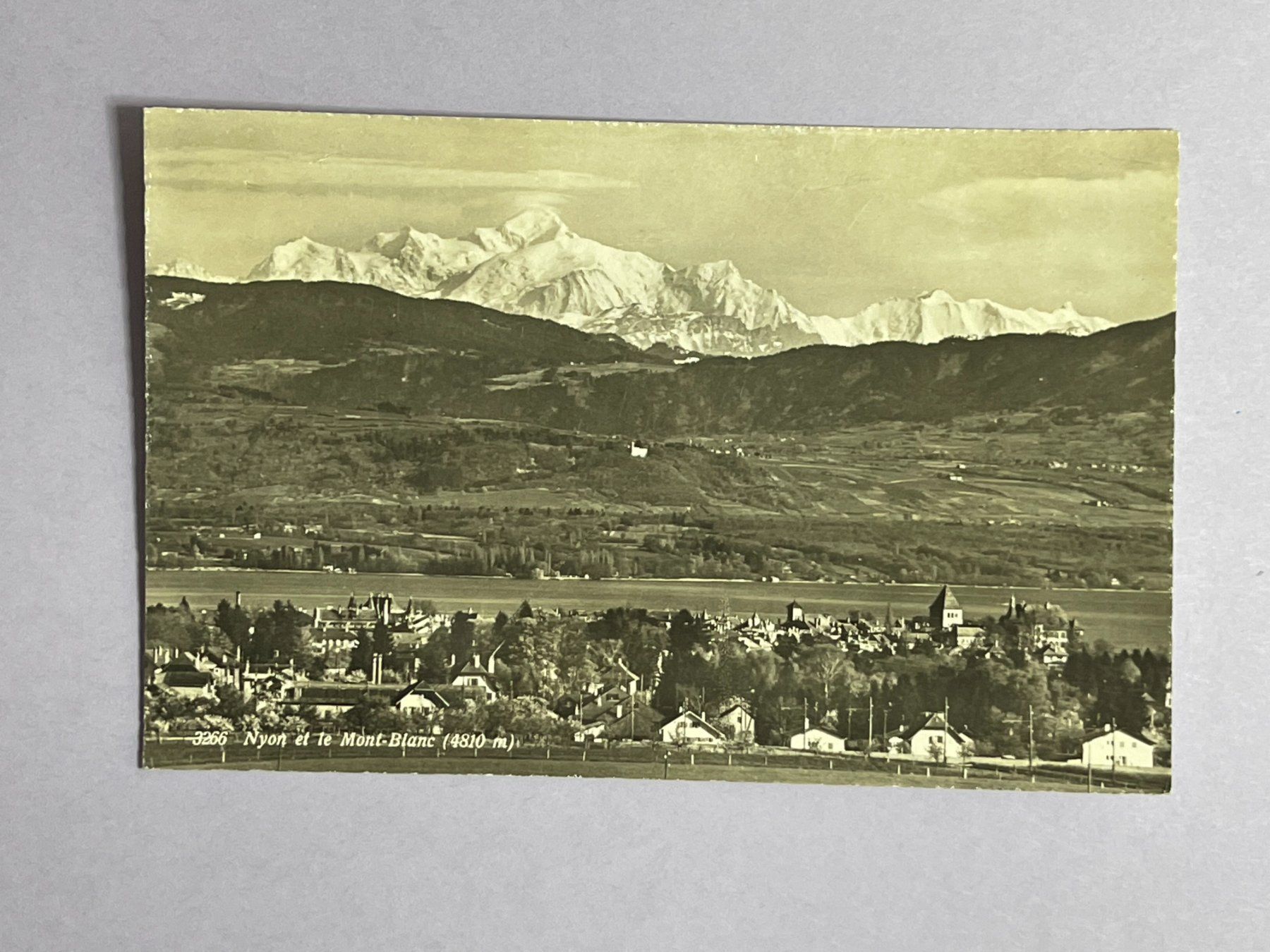 Cartoline postali: Nyon et le Mont-Blanc – Usato da Steg VS venduto da danwer74