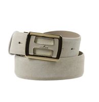 Hogan Wildleder Gürtel Beige/Gold, neuwertig, Gr. 80