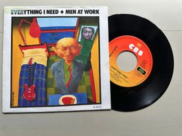 MEN AT WORK tolle Single Kult 80's New Wave Everything I nee