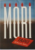 MORI TAPIS ORIENTAL GENEVE 1950 Affiche originale