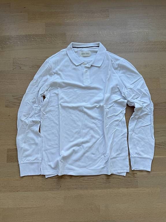 Magliette Polo: Pier One Langarm Poloshirt - Weiss - Gr. M – Usato da Reinach BL venduto da bloom_1999