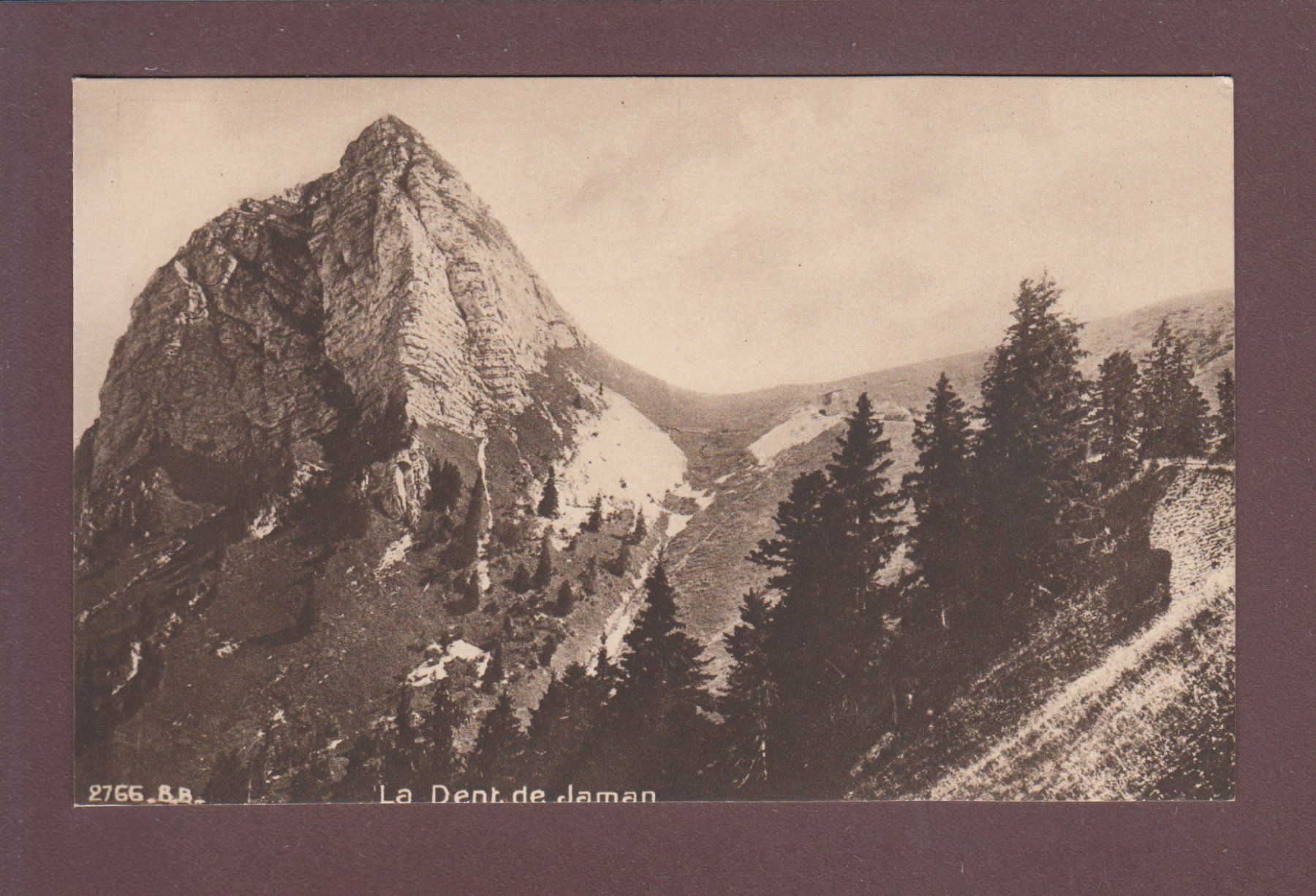 Cartoline postali: DENT DE JAMAN – Usato da Pully venduto da nicecards
