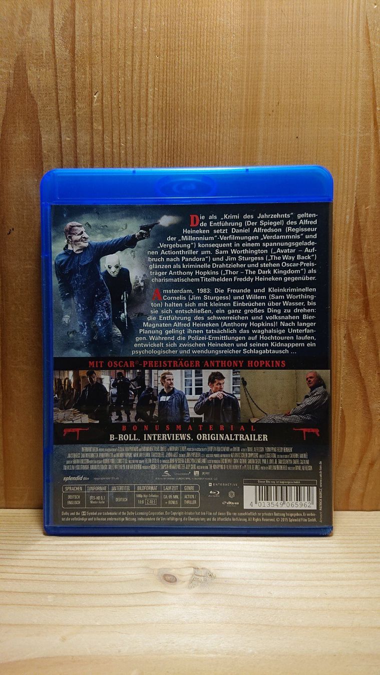 Tutti i DVDs: KIDNAPPING FREDDY HEINEKEN Blu-Ray – Usato da Wilderswil venduto da Exebub 1