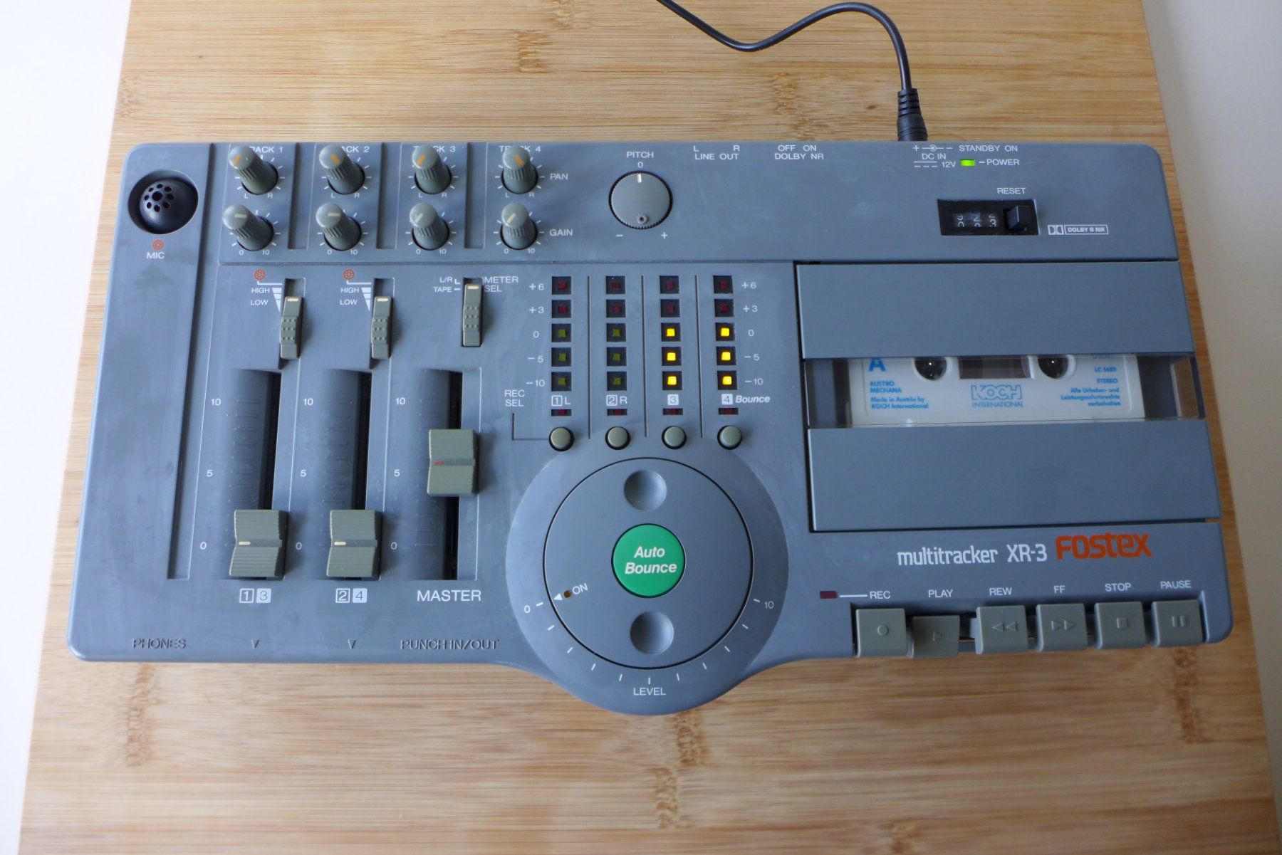 Fostex Registratori: FOSTEX XR-3 Multitracker, 4-Spur Tonbandgerät – Usato da Rapperswil SG venduto da Vespinone