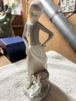 Lladro Figur "Gänsehirtin" - Vintage Porzellan Spanien (V)