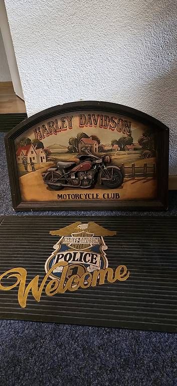 Foto & Immagini: Harley Davidson,  Fussmatte und Holzbild – Usato da Kaufdorf venduto da Nati-Nati 1