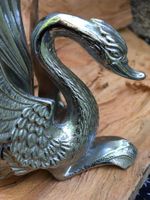 Metallfigur Schwan