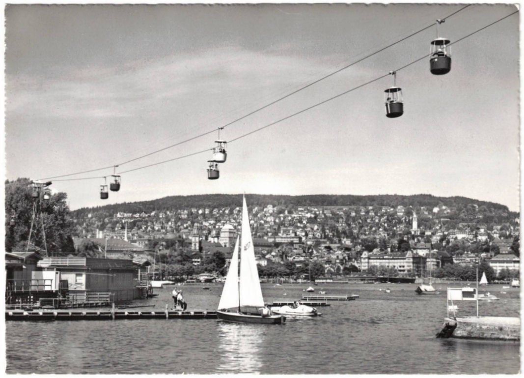 Cartoline postali: Zürich - Gondelbahn SAFFA – Usato da Binningen venduto da Mountainrider