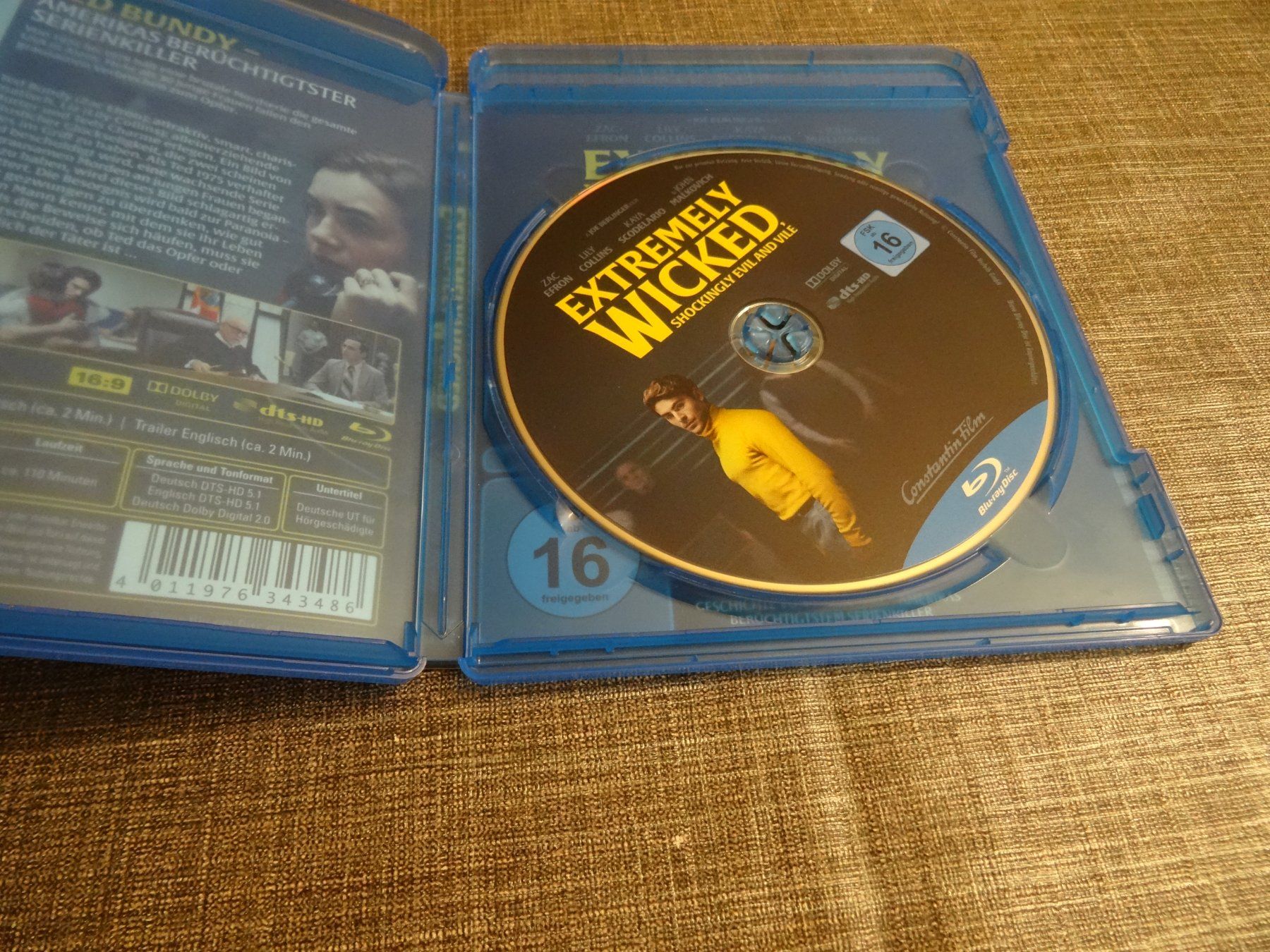 Alle DVDs: Blu-ray Film Extremely Wicked Shckingly Evil Vile – Gebraucht aus Olten von Disc-Verkauf 1