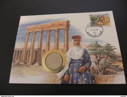 Münzbrief Libanon 1 Livre 1981
