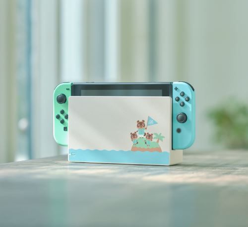 Nintendo Konsolen: Nintendo Switch Animal Crossing Edition + Game  4 Joysticks – Gebraucht aus Vevey von Vintage_Analog_Goods 1