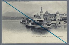 Luzern. Bahnhofquai. Dampfschiff 'Gotthard'.