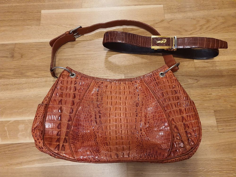Krokodilleder Tasche Gurt (Gebraucht) in Holziken für CHF 70