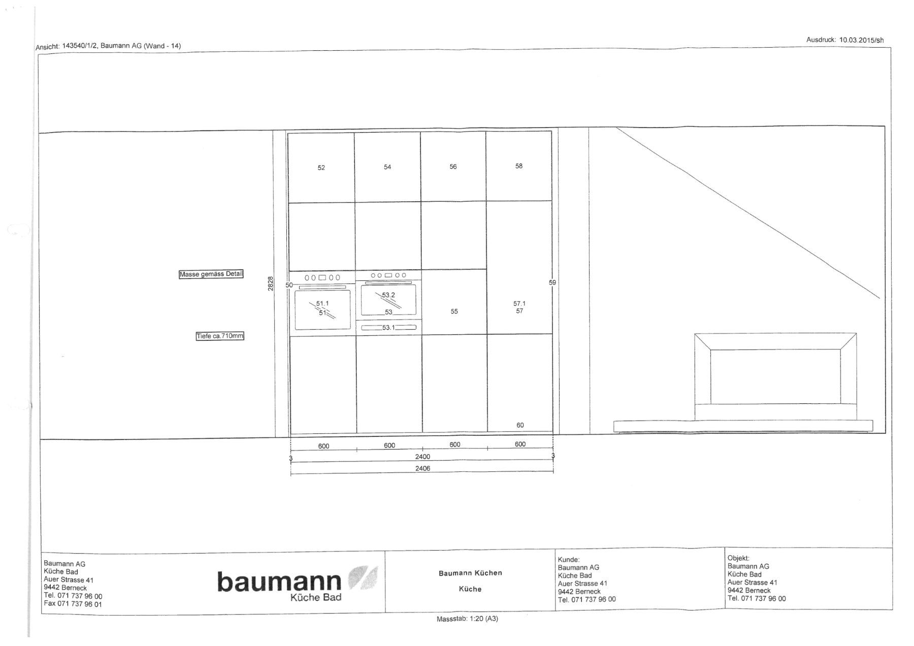 Cucine complete: Austellungsküche Stein- & Stahlfronten – Nuovo (secondo la descrizione) da Berneck venduto da baumann_ag 5