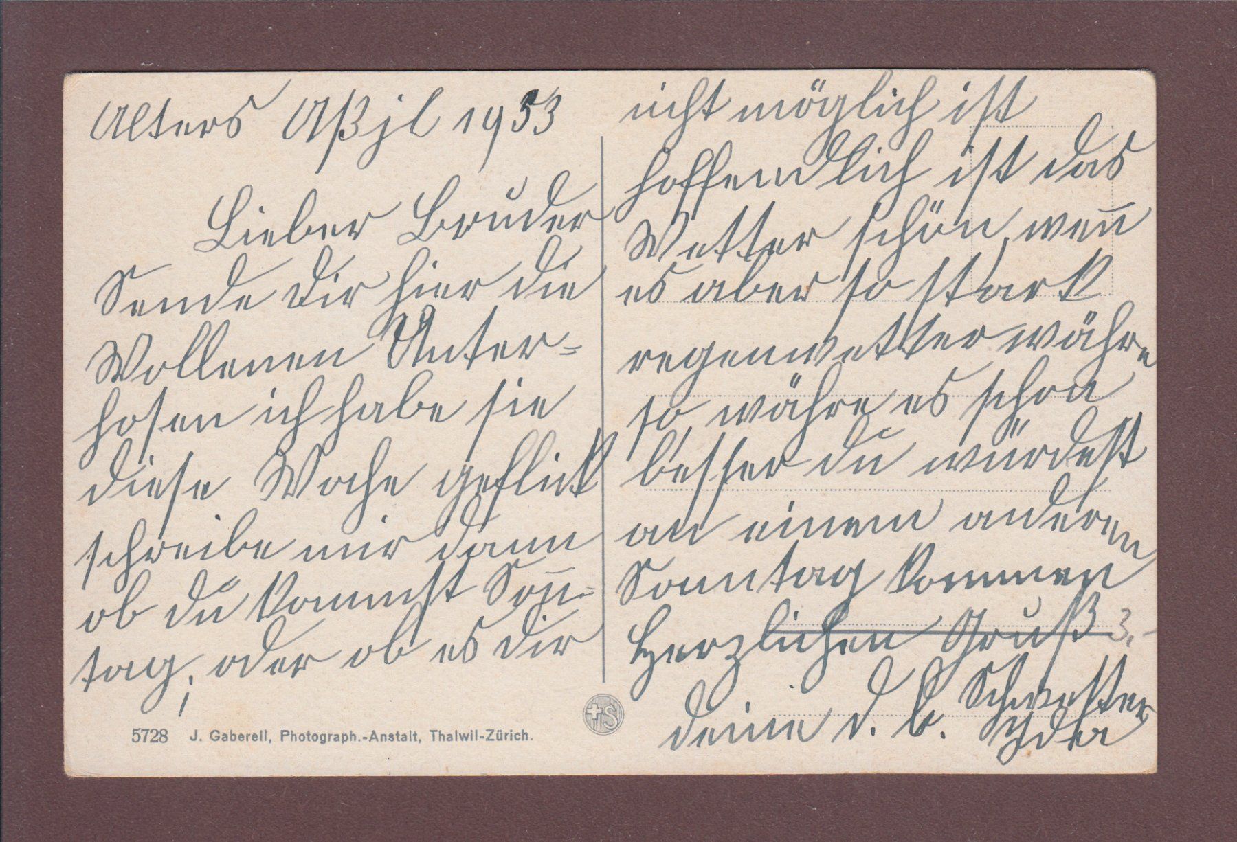 Cartoline postali: MORCOTE - Chiesa - 1933 – Usato da Pully venduto da nicecards 1