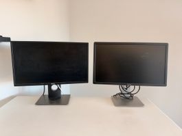 Zwei Dell Monitore Bildschirm 24 Zoll gebraucht schwarz