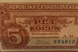 5 Pet Korun Cecoslovacchia 1949