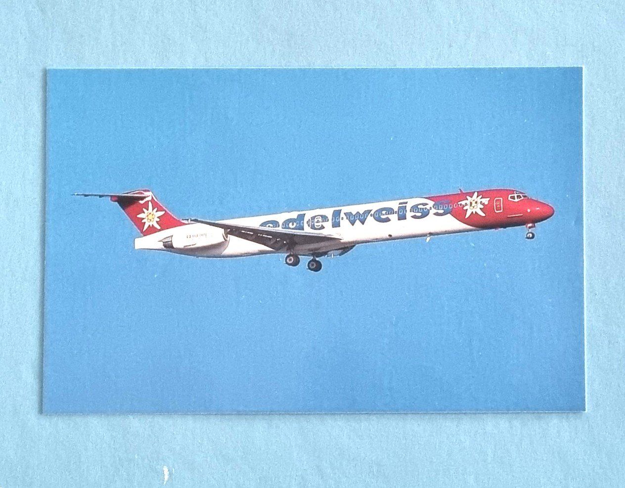 Cartoline postali: Edelweiss - DC9 - HB-IKN - 1996 – Usato da Rothrist venduto da RROENK