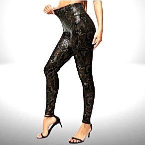 🤎 Lässige Skinny-Leggings mit Schlangenleder-Print 🤎💫