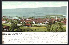 Büren a. A., Ortsansicht von einen Berg