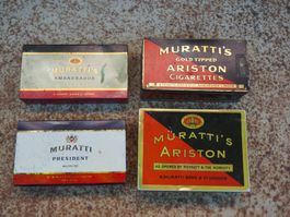 Zigaretten Blechdose: Muratti 4 Stk