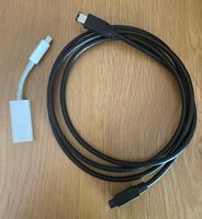 Apple A1463 Thunderbolt FW800 Adapter inkl. Firewire Kabel