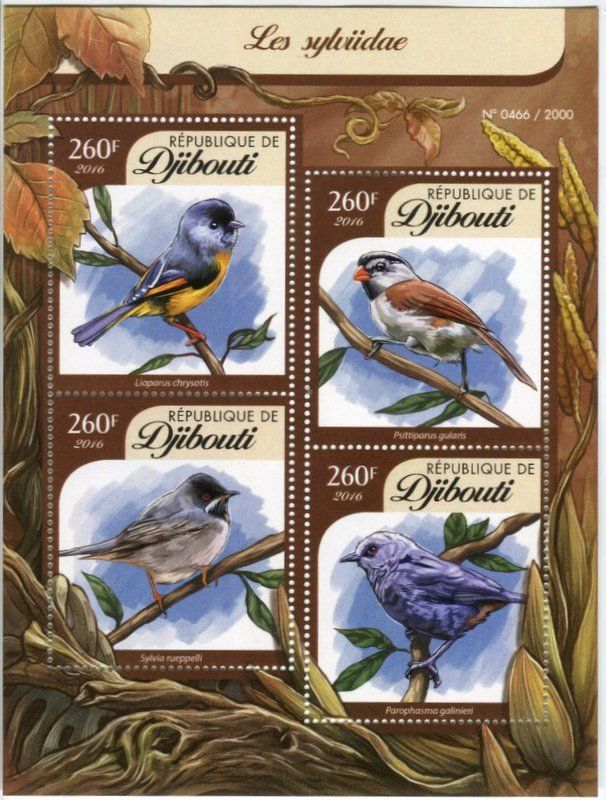 Tous les timbres: Block "Vögel". Dschibuti – Neuf avec emballage d'origine à Basel par Butsch5