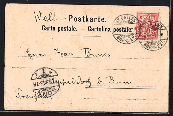 Cartoline postali: St. Gallen, Restaurant Freudenberg mit S – Usato da Berlin venduto da bartko-reher 1