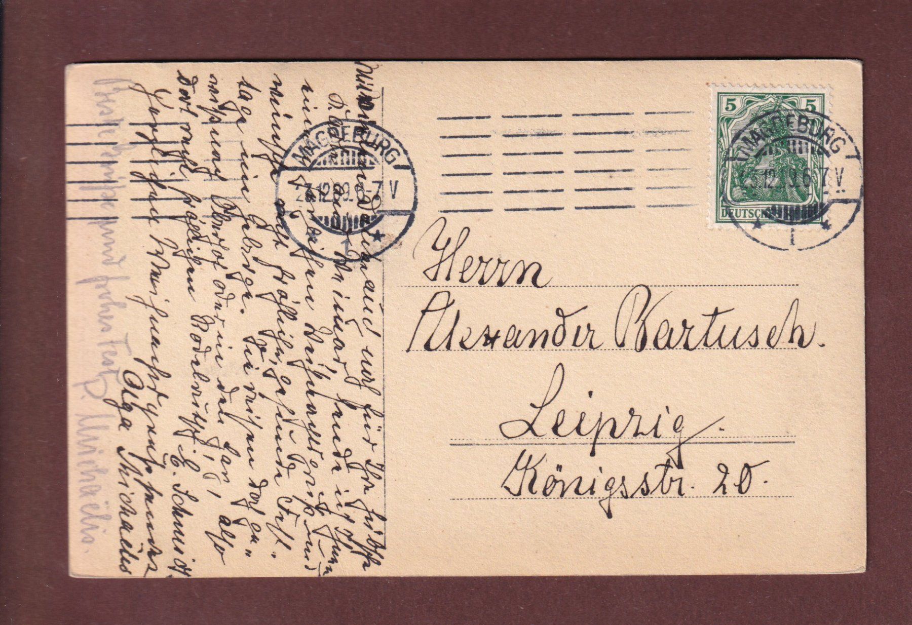 Ansichtskarten: JUNGFRAU vom Wengernalp - 1909 – Gebraucht aus Pully von nicecards-shop 1