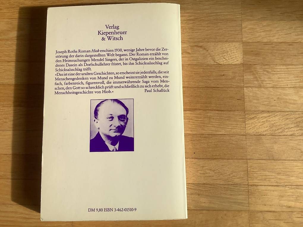 Libri: Joseph Roth HIOB – Usato da Männedorf venduto da clemenco 1
