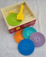 🎈Top Zustand! Von 1971 Fisher-Price Plattenspieler Musikbox