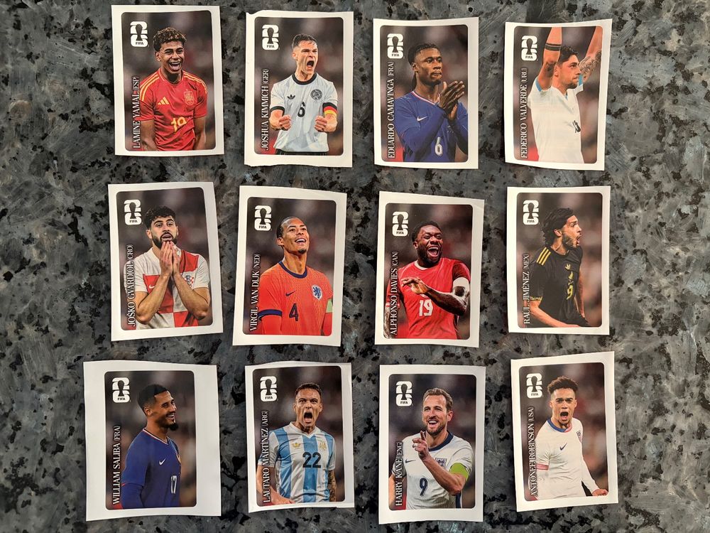Panini WM 2026 Coca Cola Sticker alle 12 Stück (Gebraucht) in Ermensee ...