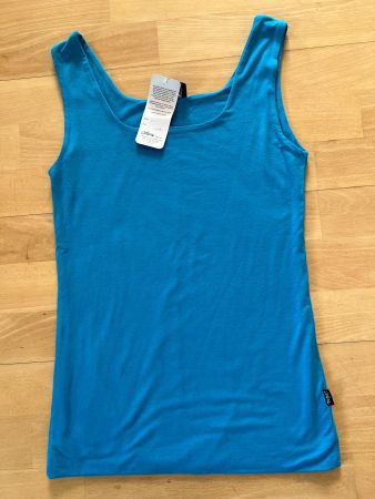 Colora doppellagiges Top, Shirt, Gr. XS, Blau, NEU