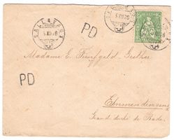 lettre de Salavaux (PD) pour Grand Duché de Bade 9.XII.78
