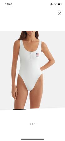 Badeanzug Ralph Lauren weiss M