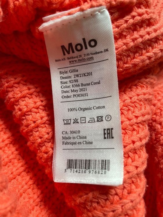 Molo Maglioni & Felpe: Molo Gillis Pullover 92/98 cm Coral – Usato da Zürich venduto da Mariaov 3