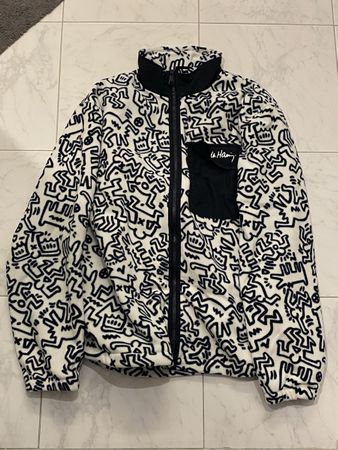 H&M x Keith Haring Fleece Jacke (Grösse M, Relaxed Fit)
